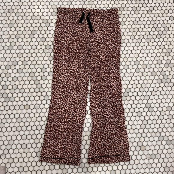 Gilligan & O'Malley Sleepwear Leopard Print Set Size S - Picture 5 of 7